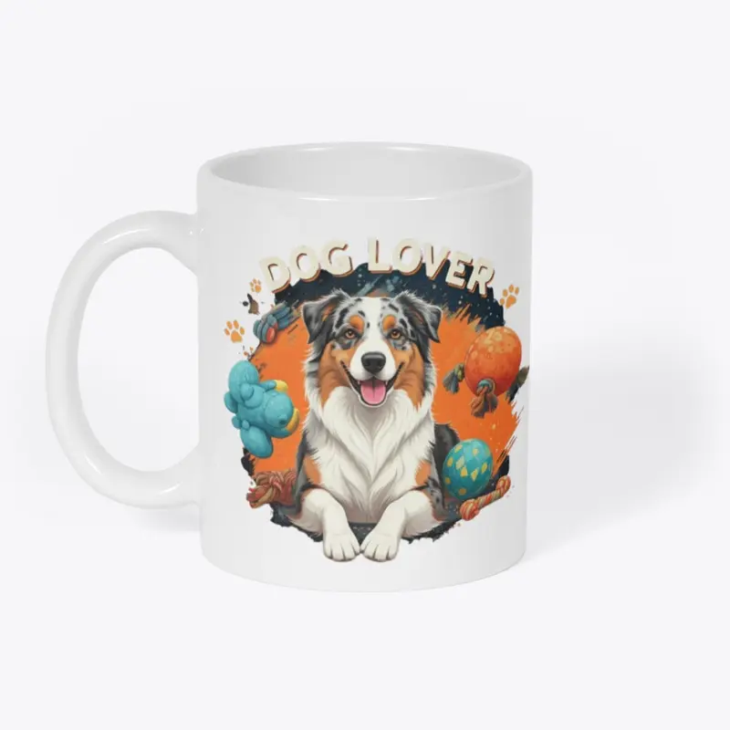 "Dog Lover" T-Shirt - colourful design