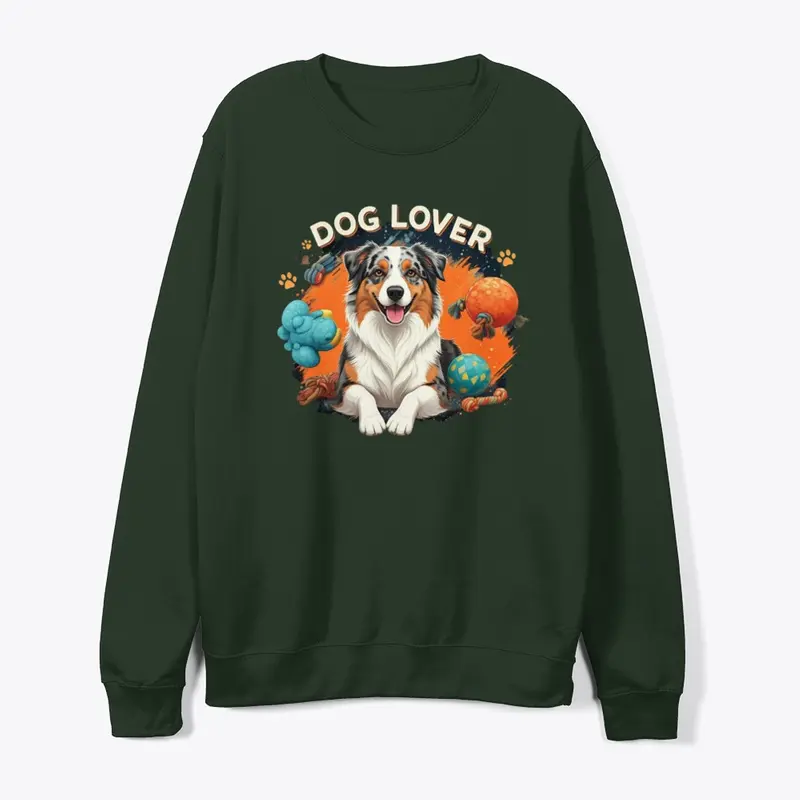 "Dog Lover" T-Shirt - colourful design