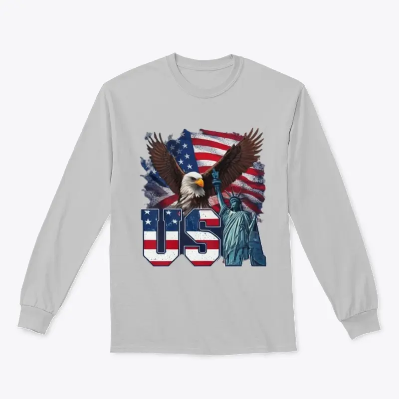 USA Pride T-Shirt  Bold Colorful Graphic