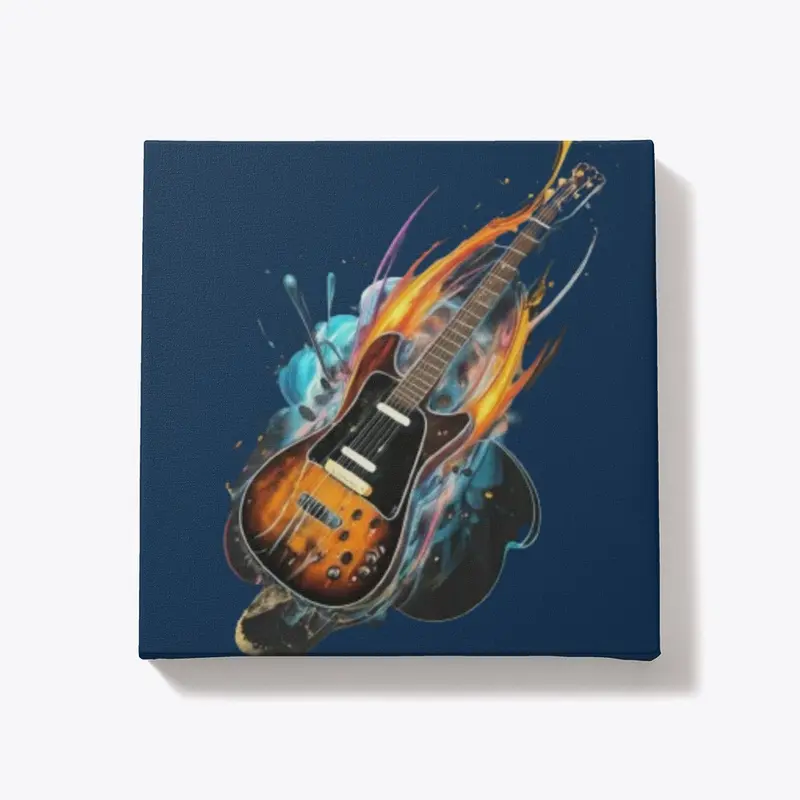 Guitar Graphic – Music Lover Design 