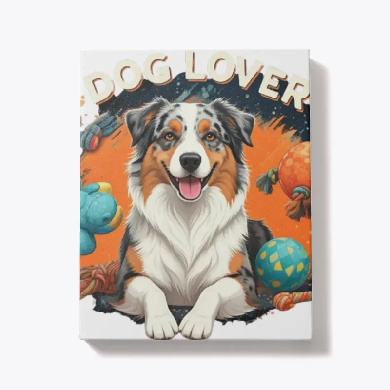 "Dog Lover" T-Shirt - colourful design