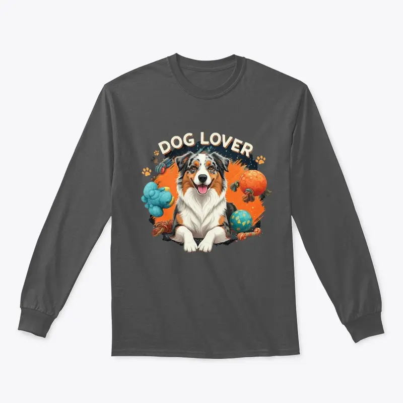 "Dog Lover" T-Shirt - colourful design