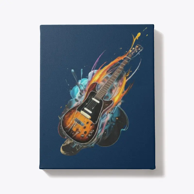 Guitar Graphic – Music Lover Design 