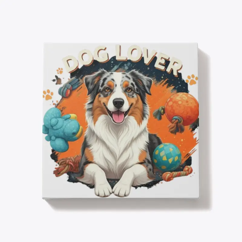 "Dog Lover" T-Shirt - colourful design