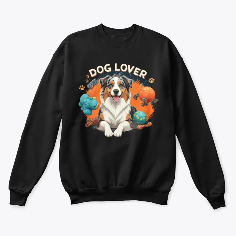 "Dog Lover" T-Shirt - colourful design